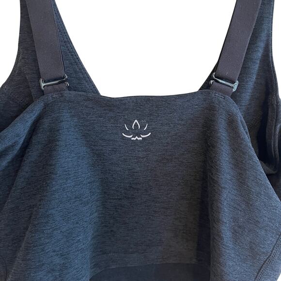 Beyond Yoga Spacedye Always On Cropped Tank Top Longline Sports Bra Navy Size S - Picture 4 of 7